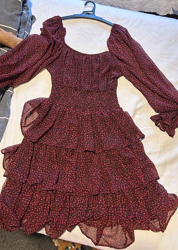 cicek desenli elbise - Görsel 2