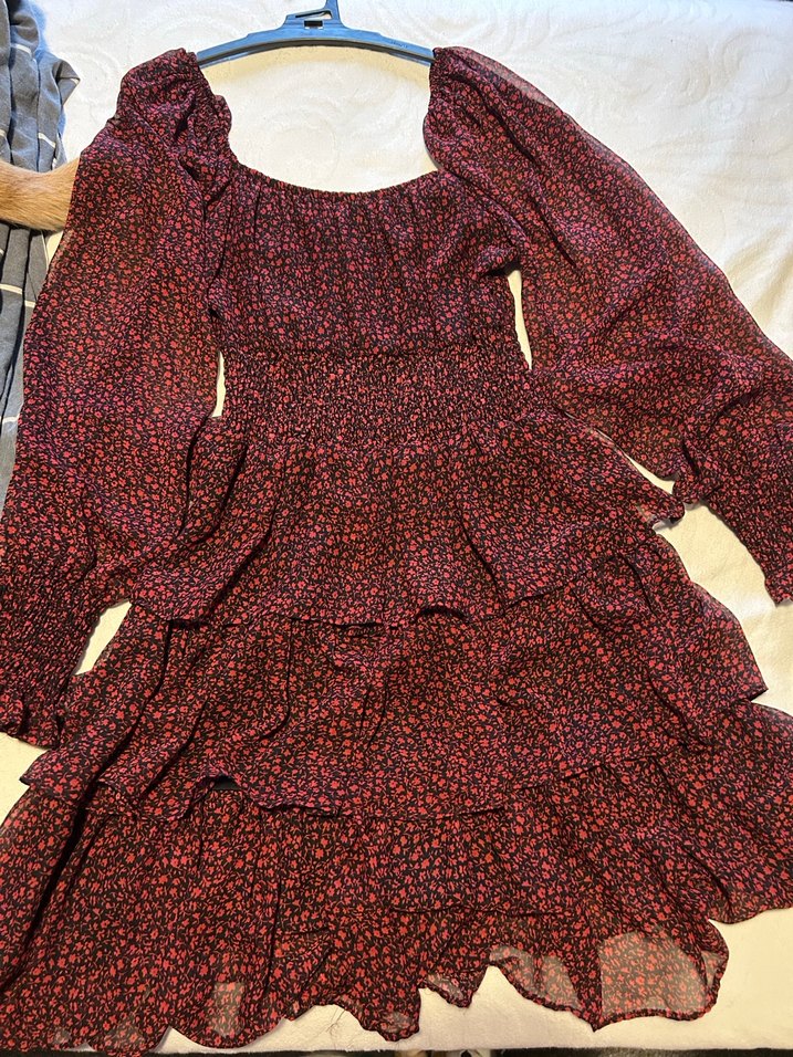 cicek desenli elbise - Görsel 4