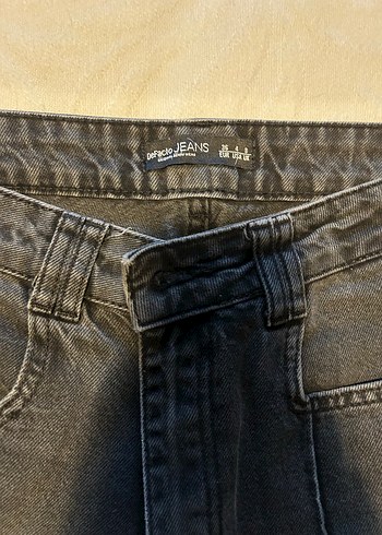 Gri Bol Kesim Kesim Defacto Jean - Görsel 2