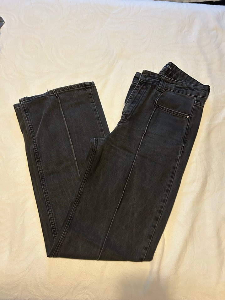 Gri Bol Kesim Kesim Defacto Jean - Görsel 3