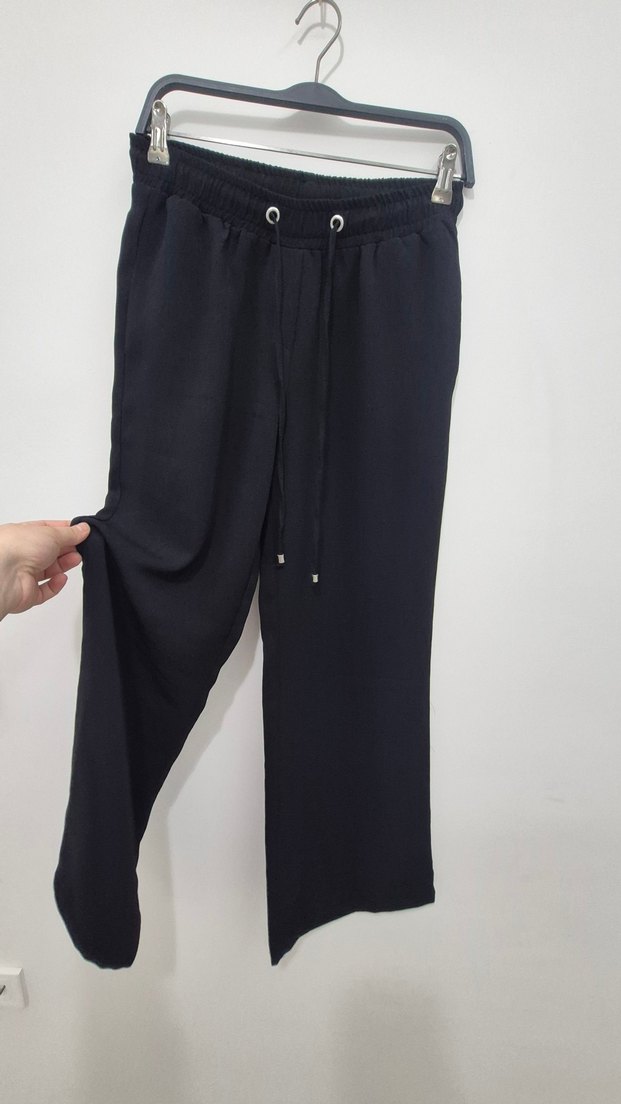 Yüksek bel bol paça pantolon - Görsel 2