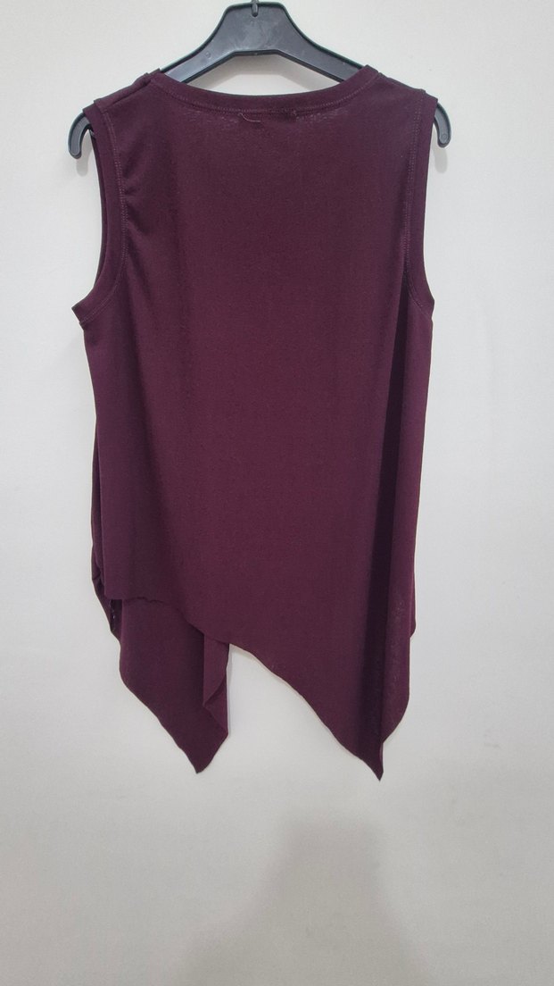 Asimetrik kesim bluz - Görsel 3