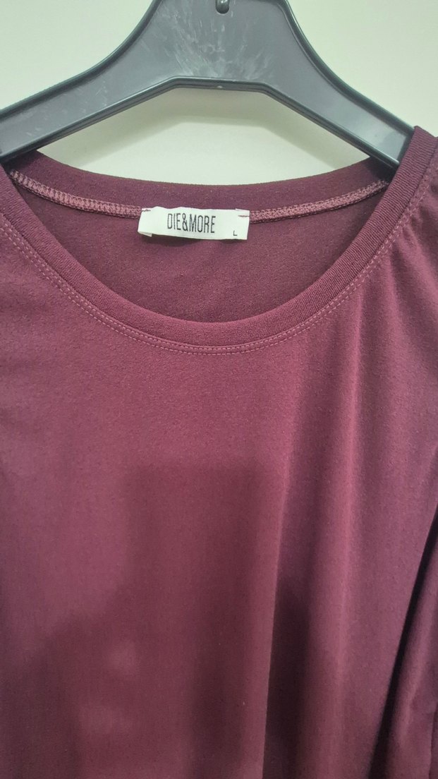 Asimetrik kesim bluz - Görsel 4