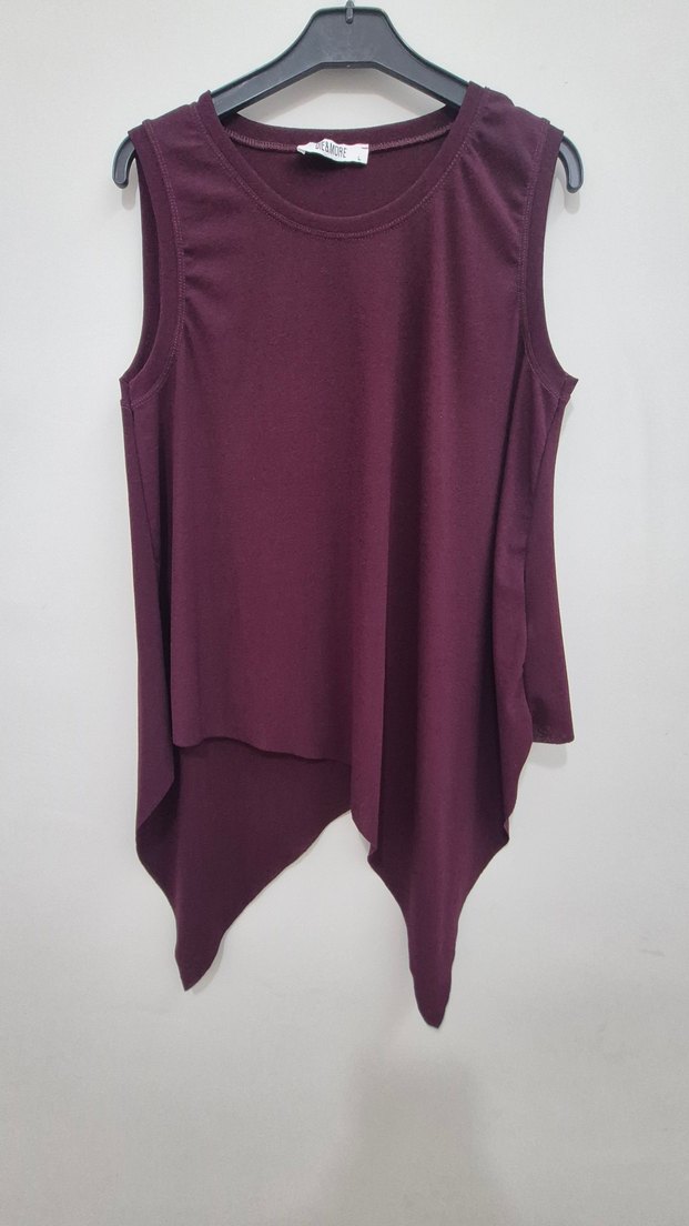 Asimetrik kesim bluz - Görsel 2