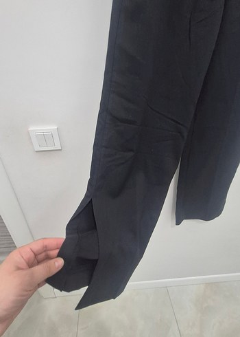 Siyah Kadın Bol Pantolon - Görsel 2