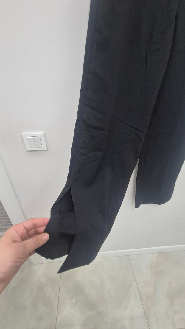 Siyah Kadın Bol Pantolon - Görsel 2