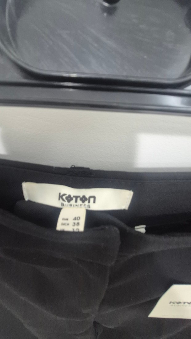 Siyah Kadın Bol Pantolon - Görsel 5