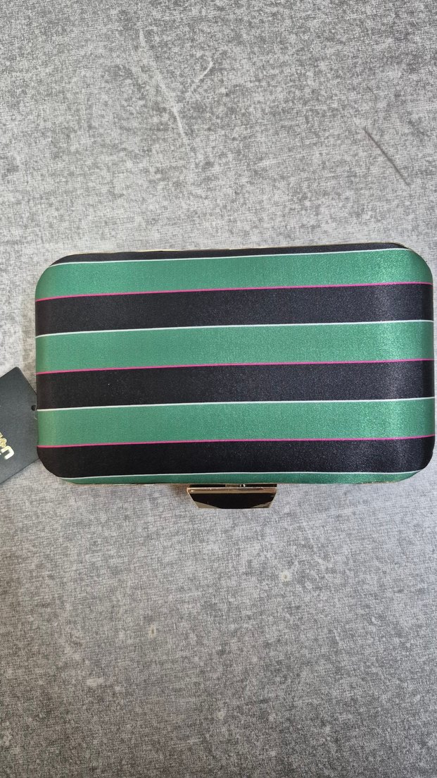 Boncuk İşlemeli Çiçekli Kadın Clutch Çanta - Görsel 3