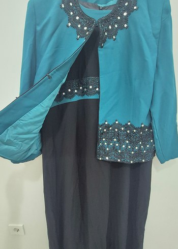 Büyük beden elbise ceket takım - Görsel 4