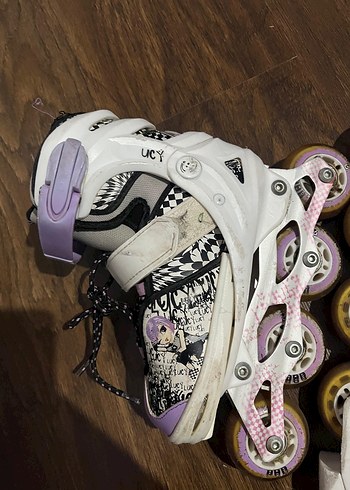 Beyaz Yılan Desenli Erkek Pateni 34 36 - Görsel 4