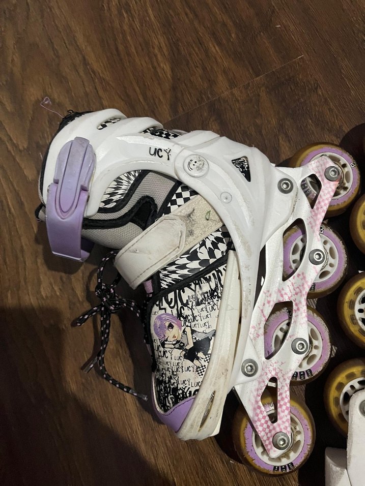 Beyaz Yılan Desenli Erkek Pateni 34 36 - Görsel 4