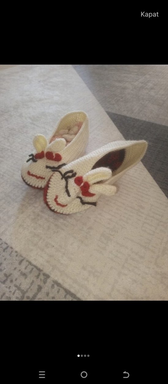 tavşan patik örme - Görsel 2