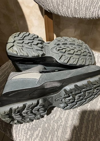 Gri Erkek Outdoor Ayakkabı Cırt Cırtlıiş ayakkabısı - Görsel 2