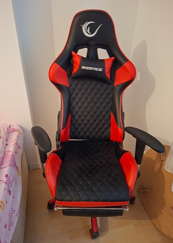 Kırmızı Siyah Oyuncu Koltuğu - Görsel 3