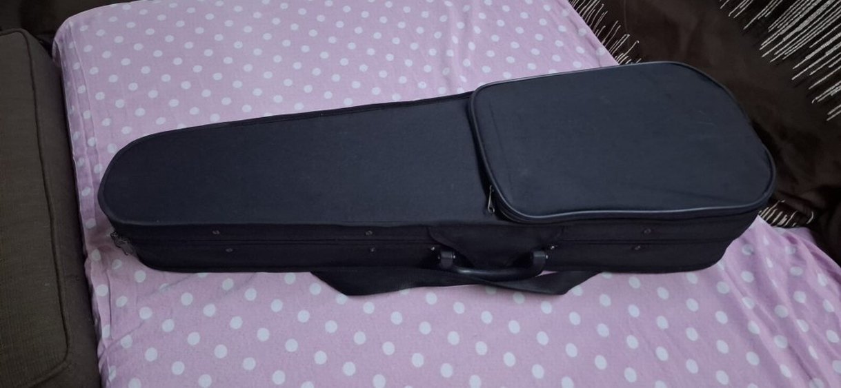 Kahverengi Keman ve Taşıma Kutusu - Görsel 3