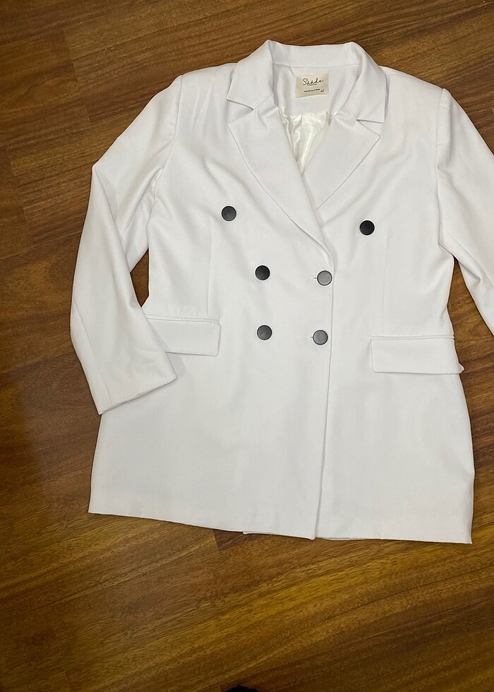 Blazer dokuma ceket - Görsel 3