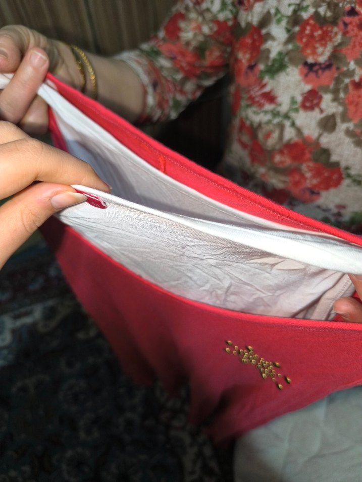 Kırmızı Sade Kolsuz Midi Elbise - Görsel 3