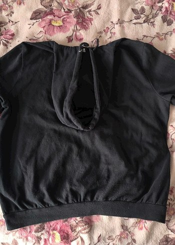 Siyah Kapüşonlu Fermuarlı Polar Ceket - Görsel 7