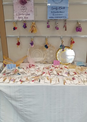 Aksesuar Epoksi Anahtarlık, Tepsi, Rahle, Makrome Düş Kapanı - Görsel 8