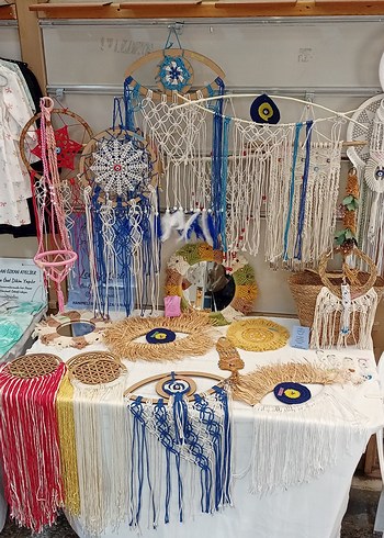 Aksesuar Epoksi Anahtarlık, Tepsi, Rahle, Makrome Düş Kapanı - Görsel 3