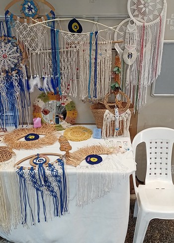 Aksesuar Epoksi Anahtarlık, Tepsi, Rahle, Makrome Düş Kapanı - Görsel 4