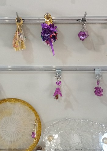 Aksesuar Epoksi Anahtarlık, Tepsi, Rahle, Makrome Düş Kapanı - Görsel 11