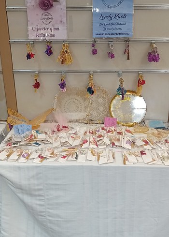 Aksesuar Epoksi Anahtarlık, Tepsi, Rahle, Makrome Düş Kapanı - Görsel 9