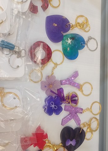 Aksesuar Epoksi Anahtarlık, Tepsi, Rahle, Makrome Düş Kapanı - Görsel 17