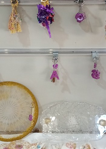 Aksesuar Epoksi Anahtarlık, Tepsi, Rahle, Makrome Düş Kapanı - Görsel 12