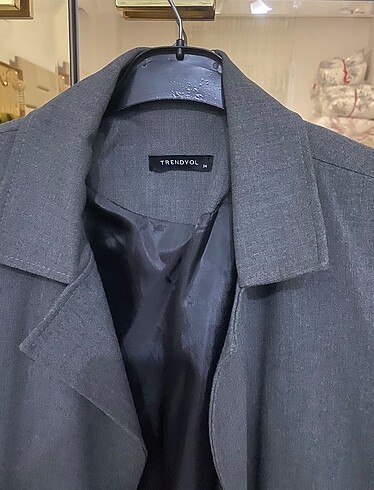 Gri blazer ceket - Görsel 2