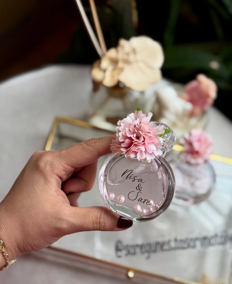 Pembe Parlak Çiçekli Hoş Geldin Sürprizi - Görsel 2