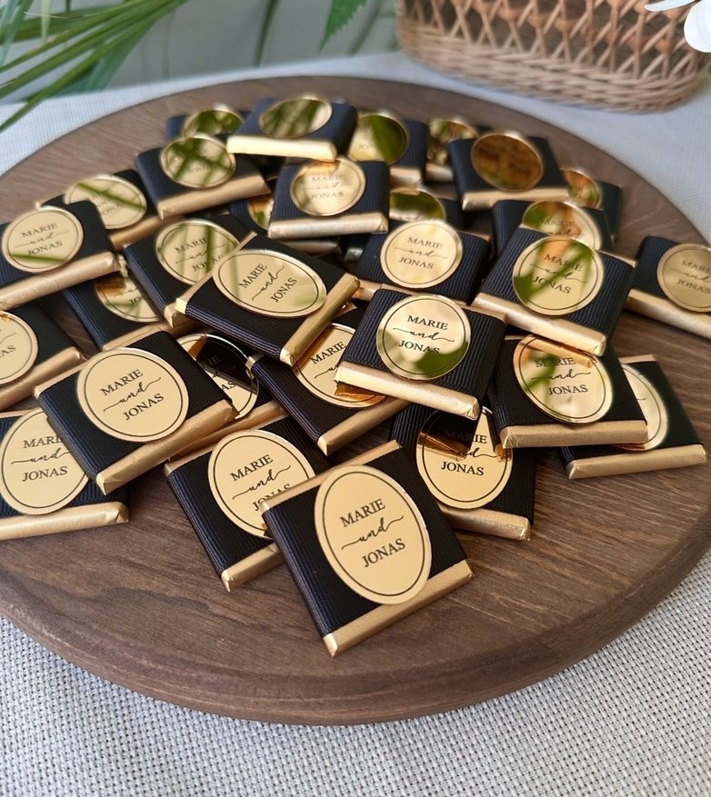 Altın Renkli Parlak Çikolata - Görsel 3