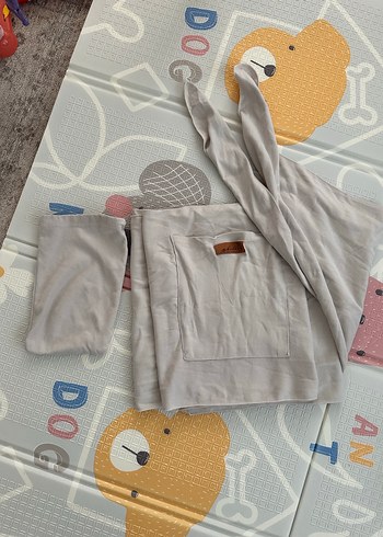 Beyaz Bebek Kanguru Sling - Görsel 2