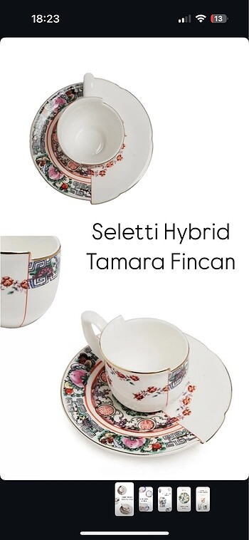 Seletti Hybrid Tamara fincan 2 adet