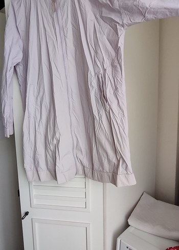 Lila Uzun Kollu yağmurluk - Görsel 2