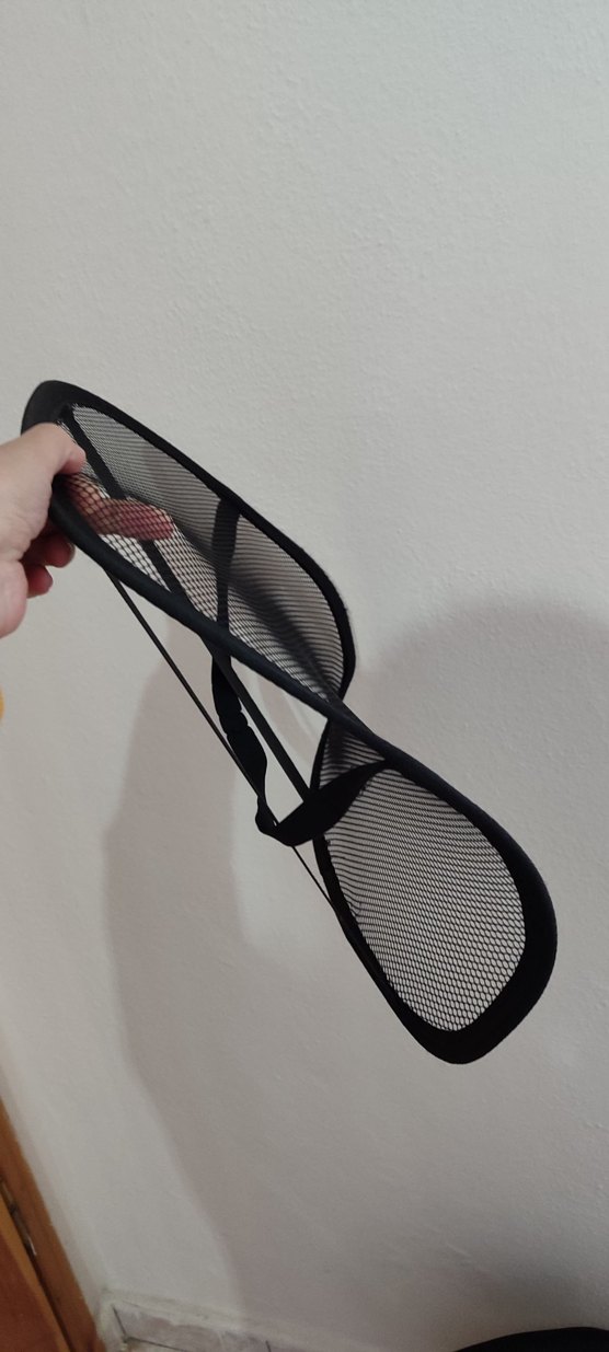 Siyah Fileli Sırt Desteği Ortopedik Koltuk Sandalye yaslanmacı. - Görsel 2