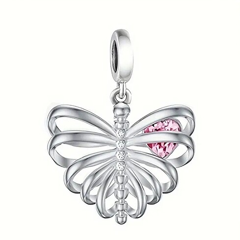pandora iskelet kalp charm