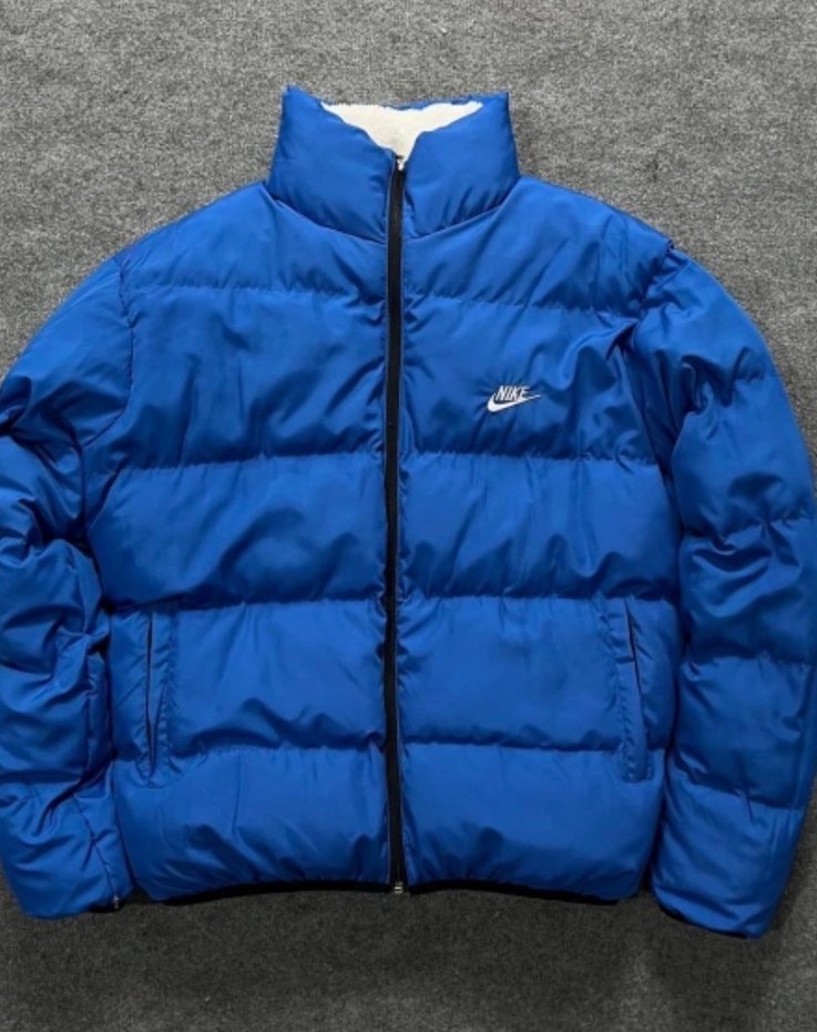 Mavi Nike Erkek Yumuşak Astarlı Mont - Görsel 2