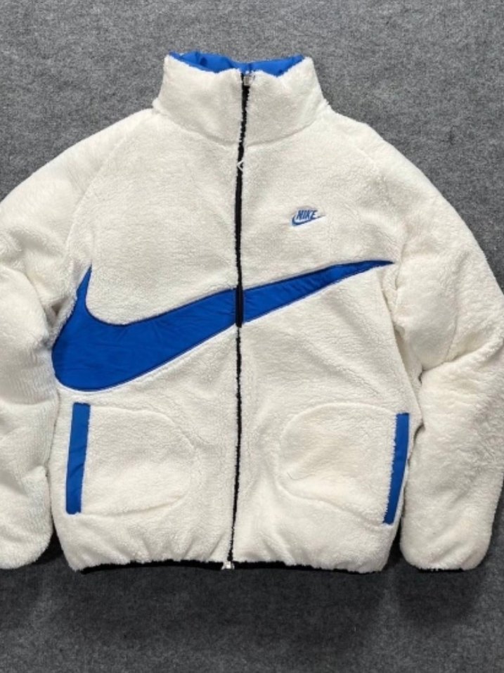 Mavi Nike Erkek Yumuşak Astarlı Mont - Görsel 3