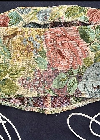 xs Beden Çiçek Desenli vintage Straplez Bustiyer