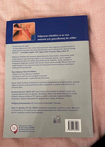 Beden Palpasyon Teknikleri - Fizyoterapistler için Anatomi Kitabı