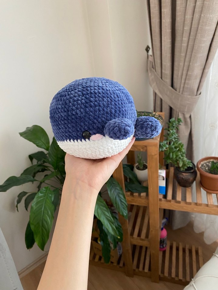 Peluş Amigurumi Balina - Görsel 2