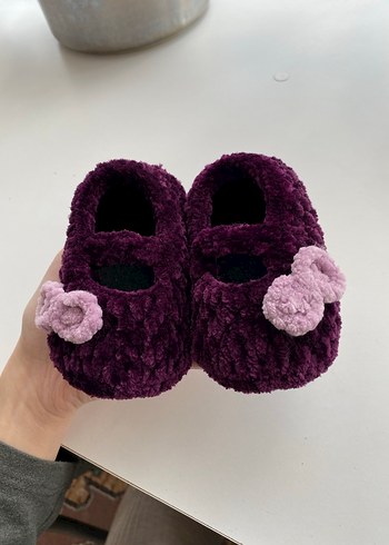 Kız Çocuk Örgü babet - Görsel 4