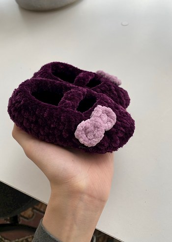 Kız Çocuk Örgü babet - Görsel 3