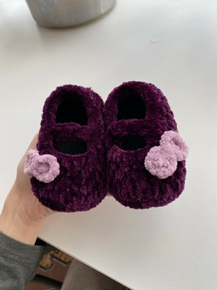 Kız Çocuk Örgü babet - Görsel 4