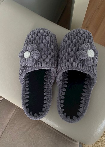 Örgü Keçe Tabanlı Terlik - Görsel 5