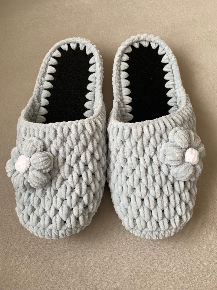 Örgü Keçe Tabanlı Terlik - Görsel 4