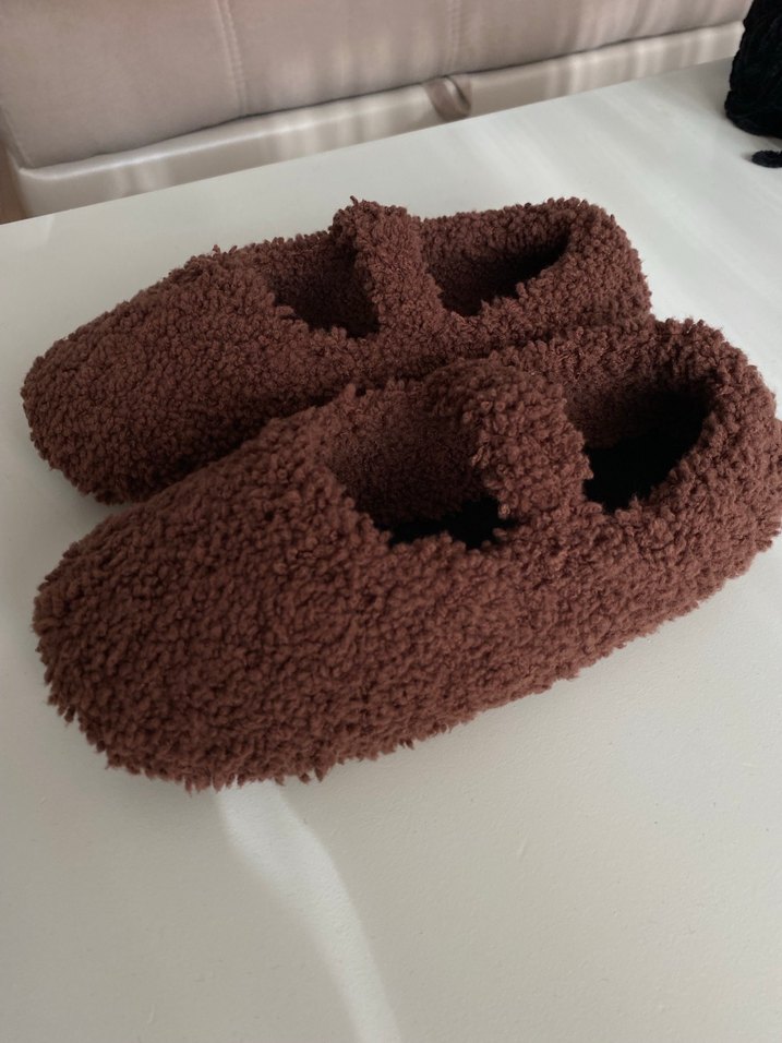 Kaşe Tabanlı Örgü Babet - Görsel 2