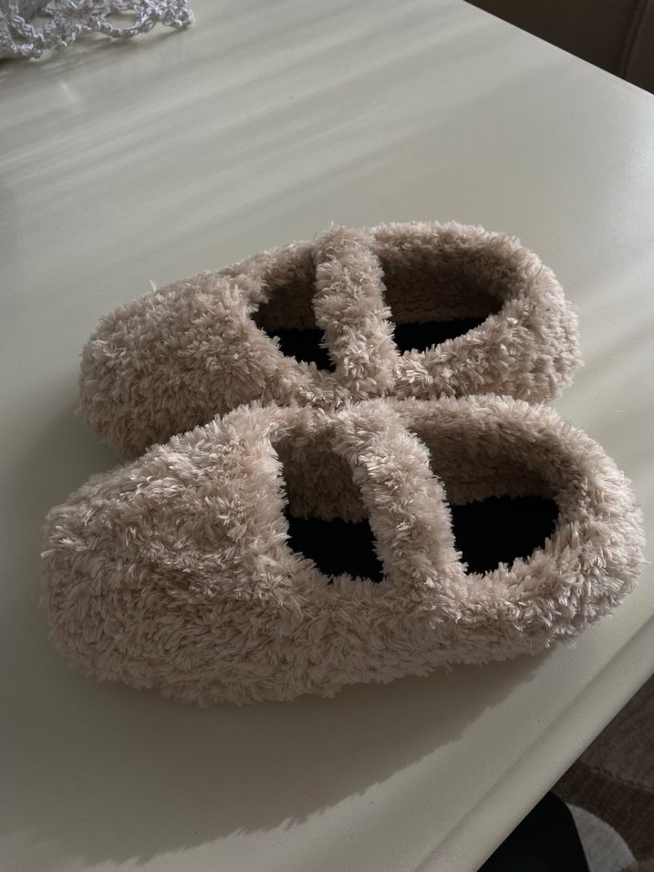 Kaşe Tabanlı Örgü Babet - Görsel 4