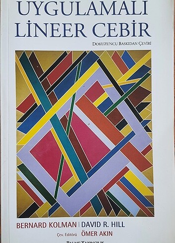 Uygulamalı Lineer Cebir Bernard Kolman ile David R.Hill
